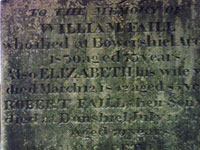William Faill & Elizabeth Reaveley, Elsdon